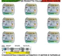 RADIO CENTRALE COMANDO 9 TAPPARELLA AUTOMATICA 220 V FREQ 433,92 MHZ SALI SCENDI