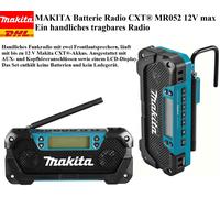 Radio da cantiere a batteria Makita 10,8V MR052 senza caricabatterie Regalo p...