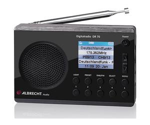 RADIO DAB ALBRECHT DR 70, Digitale, Display illuminato
