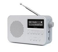 Radio DAB con Bluetooth,Radio Digitali Alimentazione a Corrente e Batteria,Batteria Ricaricabile 15 ore di Riproduzione,Doppia Sveglia,FM,40 Stazioni Preimpostate,Bluetooth 5.3,LEMEGA PR2-Max Grigio