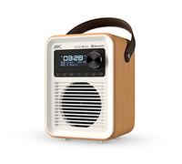 Radio DAB, DAB+ e FM con Bluetooth, USB e scheda micro SD | Radio digitale portatile alimentata a batteria integrata | Arc Audio One - rovere