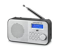 New Majestic RT-194 DAB Portatile Digitale Nero, Argento