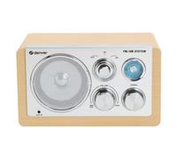 Radio Denver TR-63LW AM FM analogica bamboo argento altoparlante integrato