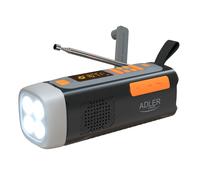 Radio di emergenza Adler AD 1920 con pannello solare, dinamo, USB-C, Bluetooth 5