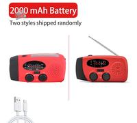 Radio Di Emergenza Da 2000 Mah Con Luci a LED Radio USB Luce Di Ricarica Solare