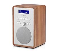 Radio Digitale LEMEGA CR2+ DAB/FM,Alimentazione da Rete,Doppia Sveglia,Noce
