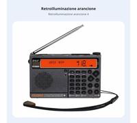 Radio Digitale Multibanda Bluetooth Ricevitore Portatile Torcia Integrata