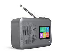 Radio e Dab, Radiodigitale DAB LFF, Piccola Radio FM, per Cucina con Cavo o Batteria, Radiosveglia, con Display a Colori e Bluetooth