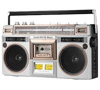 Radio e registratore Bluetooth, Boombox a cassette retrò, Lettore radio Am/Fm portatile ad alta fedeltà Registratore Bluetooth, Converti cassette in USB/Sd, Classico stile anni '80 retrò
