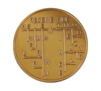 Radio Education Resource Coin for Morse Code Timing Practice and Symbol Association senza alimentazione o software richiesto (bronzo)