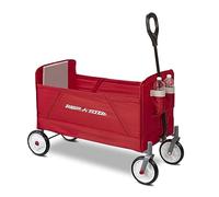 Radio Flyer EZ carrello pieghevole, rosso, per bambini da 1,5 anni in su, carrello da giardino e da carico