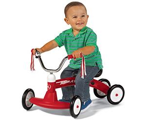 Radio Flyer Scoot About, Macchina cavalcabile bambini, Triciclo bambini giocattolo rosso per bambini da 1 a 3 anni, Interno ed esterno