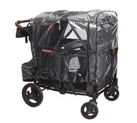 Radio Flyer Voya - Copertura antipioggia, impermeabile, in plastica, con custodia, colore: Nero