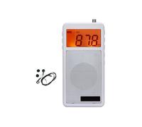 Radio FM/AM con Display LCD, Altoparlante A Gamma Completa, Supporto Orologio, Timer di Spegnimento, Radio Tascabile Portatile con Auricolare