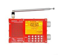 Radio FM AM FM, DP-666 TEF6686 Radio portatile a onde corte, radio digitale alimentata a batteria da 5000 mAh per musica per uso esterno (rosso)