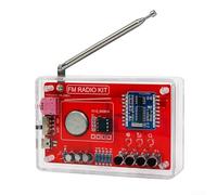 Radio FM Kit fai da te, progetto di saldatura elettronica RDA5807, modulo display digitale per hobbisti elettronica, studenti principianti (senza custodia)