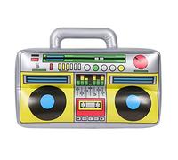 Radio Gonfiabile, Hip Hop Radio Boom Box Speaker, Altoparlante Stereo, Gonfiabile Retro Blaster, Accessori per Feste per Anni'80 e'90, Decorazioni per Feste, Accessori Gonfiabili, 1 Pezzo