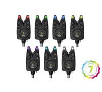 Radio Indicatore Morso Set Carpa Bite Alarm Night 7 LED - Delphin Forza Life +