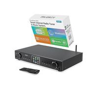 Radio Internet Wifi | Spotify Connect, Bluetooth, DAB Radio, FM | Sintonizzatore DAB HiFi con Telecomando, USB, AUX | Lettore di Rete Audio Hi-Fi, Radio Stereo | Majority Fitzwilliam Streamer Hifi