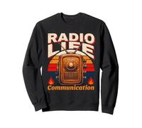Radio Life Comunicazione Retro Ham Radio Felpa