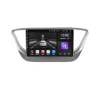 Radio Macchina Touch Screen per Hyundai Verna Solaris 2017 2018 Bluetooth, Ips Touchscreen Radio con Siri/Vocale/Gps Navigazione/Musica Online/Mirror Link, 4 Nucleo 4G+64G