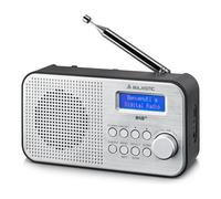 New Majestic RT-194 DAB Portatile Digitale Nero, Argento