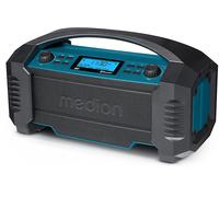 MEDION Radio da cantiere LIFE (E66050), Radio DAB+ e Bluetooth per esterni e interni, Radio portatile e ricaricabile ideale per il campeggio o il giardino e resistente all'acqua
