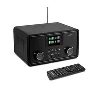MEDION P85027 Internet radio (DAB Plus, radio FM, Spotify Connect, WLAN, Bluetooth, streaming, equalizzatore, display a colori, USB, AUX, sveglia, funzione snooze, sleep timer) nero