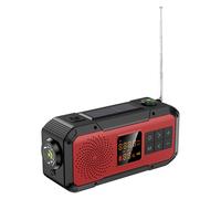 Radio Meteo Solare da Esterno con Doppio Altoparlante e Fonte di Alimentazione P