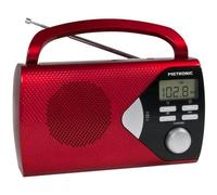 Radio Metronic 477201 Portatile Digitale AM FM Display LCD Rosso
