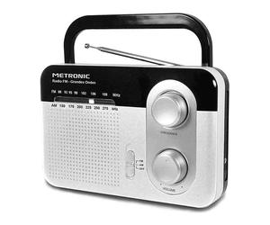 RADIO METRONIC Radio portatile analogica AM/FM, Analogico