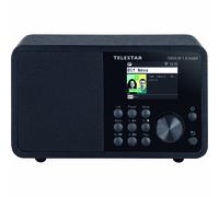 Telestar DIRA M 1 A Batteria Mobile Radio Digitale Radio Internet (DAB+ / DAB/FM/Internet, Batteria agli ioni di litio, WLAN Bluetooth 5.1, Display a Colori, Avviso di Emergenza EWF) Nero