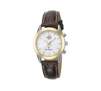 Radio Orologio da Donna Classico Master Time Chiaro Leggibili Marrone Bracciale
