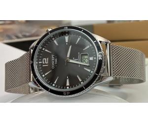 Radio Orologio da Uomo MasterTime Concept 41mm Cinturino Data Taucher-Style Nero