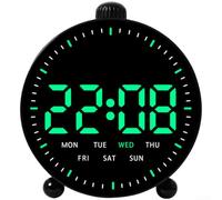 Radio per sveglia FM con Timer Spegnimento e Doppio Radio per(A) | Proiezione rossa HD 180°, 3 livelli per luminosità, su muro o soffitto, per ideale notte
