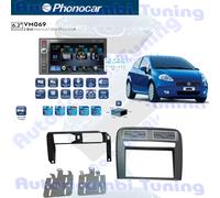 RADIO Phonocar VM069 2 din multimedia 6.2" Navigatore + mascherina GRANDE PUNTO