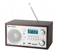 Radio portatile Bluetooth schermo LCD sveglia USB AU SD