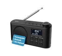 Radio Portatile DAB, DAB+, USB-C | Radio Bluetooth 5.3 Casa con Riproduzione di 12 Ore, Display a LED e Presa per le Cuffie | Majority Orwell