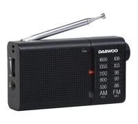 Radio portatile Daewoo DW1119 analogica AM/FM altoparlante jack 3.5mm nera