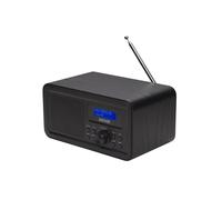 Radio portatile Denver DAB-30BLACK 1W RMS - Personale Digitale Nero, radio digitale DAB +, funziona a 230V o a batterie.