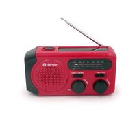 Denver 111101400020 SCR-2010 Radio di emergenza FM, AM Rosso, Nero