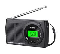 Radio Portatile, FM/AM/SW Mini Radio, Radiolina Portatile Ricevente Mondiale con Eccellente Ricezione e Alta Qualità Del Suono, Radio Portatile con Connessione Sveglia/Cuffie, Adatta per Escursioni