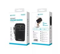 Radio Portatile FM/AM Unico Nero con Sintonizzatore Analogico e Jack 3,5 mm