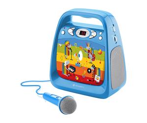 RADIO PORTATILE GOGEN DÉČKO KARAOKE B, Lettore CD integrato, 2,4 W RMS (2 x 1,2 W), Blu