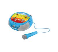 GOGEN Lettore CD per bambini, display LCD, AUX I MP3, funzione karaoke, portatile, batteria o alimentatore di rete, radio per bambini, blu