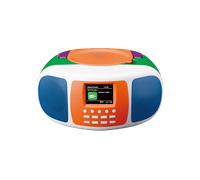 Lenco SCD-861KIDS - Radio portatile DAB+/FM per bambini con Bluetooth® 5.3, lettore CD, suono stereo, display a colori, sveglia, funzionamento a batteria e alimentazione, connettore AUX e cuffie