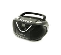 RADIO PORTATILE METRONIC Boom Box CD/MP3, Lettore CD integrato, 6 Watt, Nero