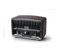Muse Radio digitale, DAB+ FM, radiosveglia doppia sveglia, display LCD (M-135 DBT), 2 x 5 Watt, funzione snooze sleep, presa USB AUX-IN, grigio scuro