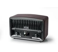 Muse Radio digitale, DAB+ FM, radiosveglia doppia sveglia, display LCD (M-135 DBT), 2 x 5 Watt, funzione snooze sleep, presa USB AUX-IN, grigio scuro