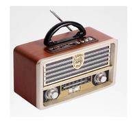 RADIO PORTATILE MUSICA SVEGLIA DESIGN RETRO STILE USA VINTAGE USB FM/AM Q-YX2022